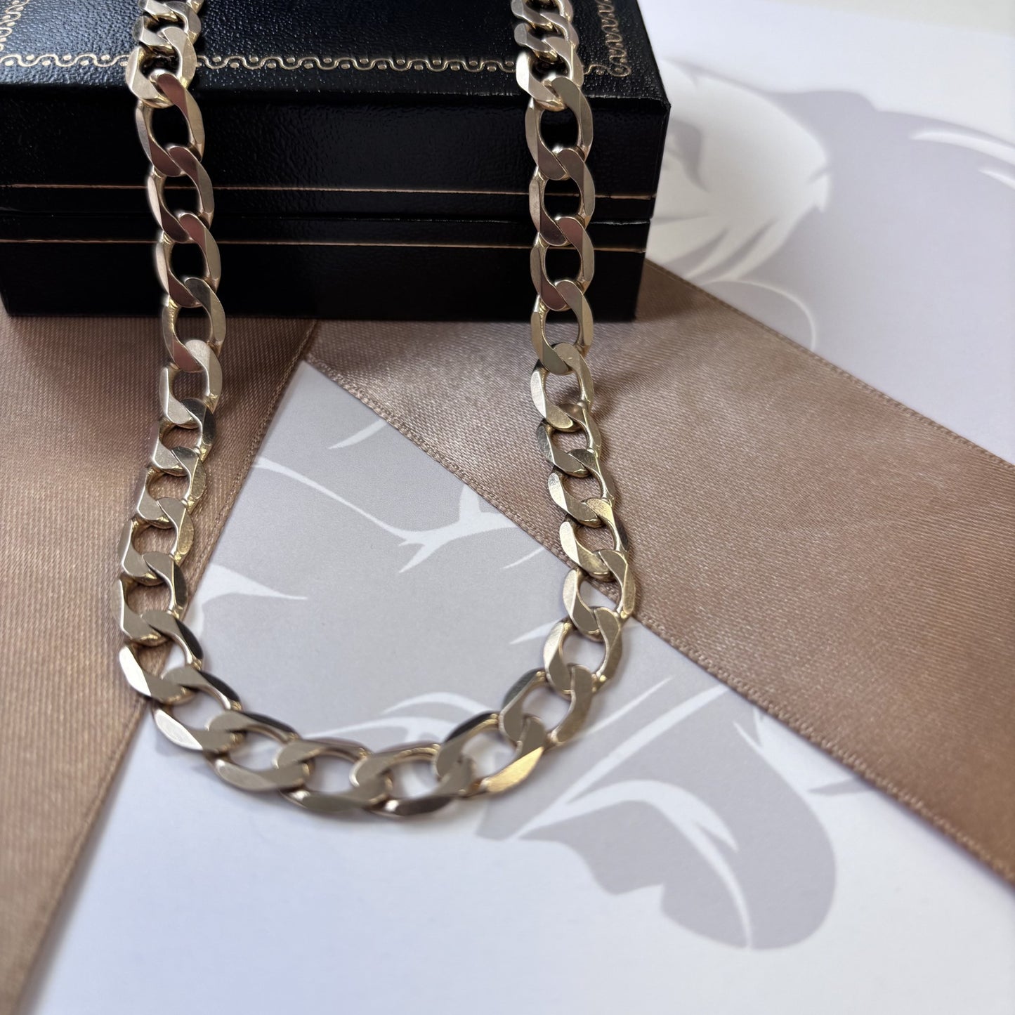9ct Gold Curb Chain Solid Gold – 20 Inch