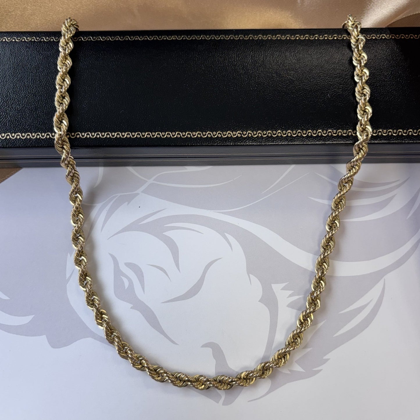 9ct Gold Rope Chain – 22 Inch