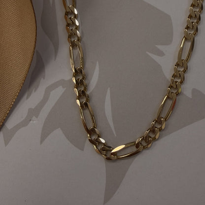 9ct Yellow Gold Figaro Chain - 20 Inch