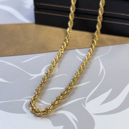 9ct Gold Rope Chain – 20 Inch