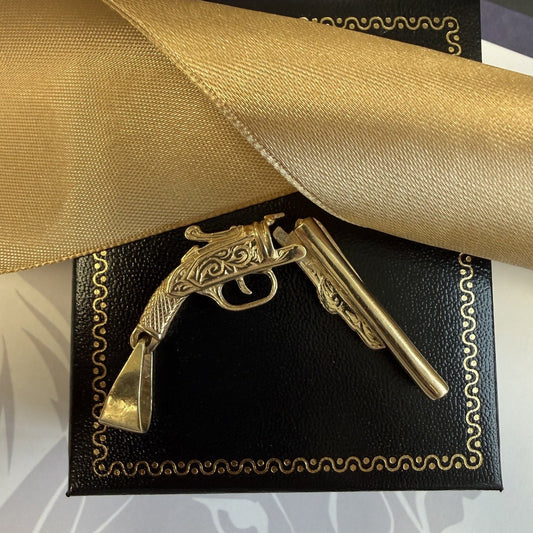 9ct Yellow Gold Shotgun Pendant - XL Solid Gold Pendant