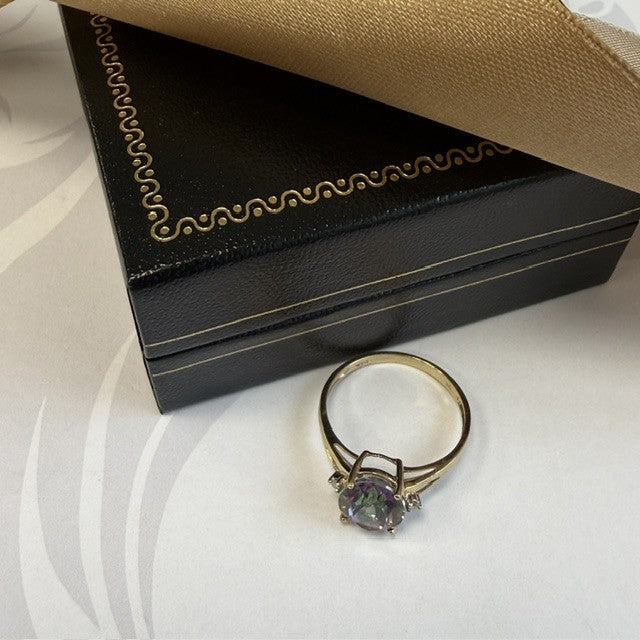 9ct Gold Mystic Topaz Dress Ring