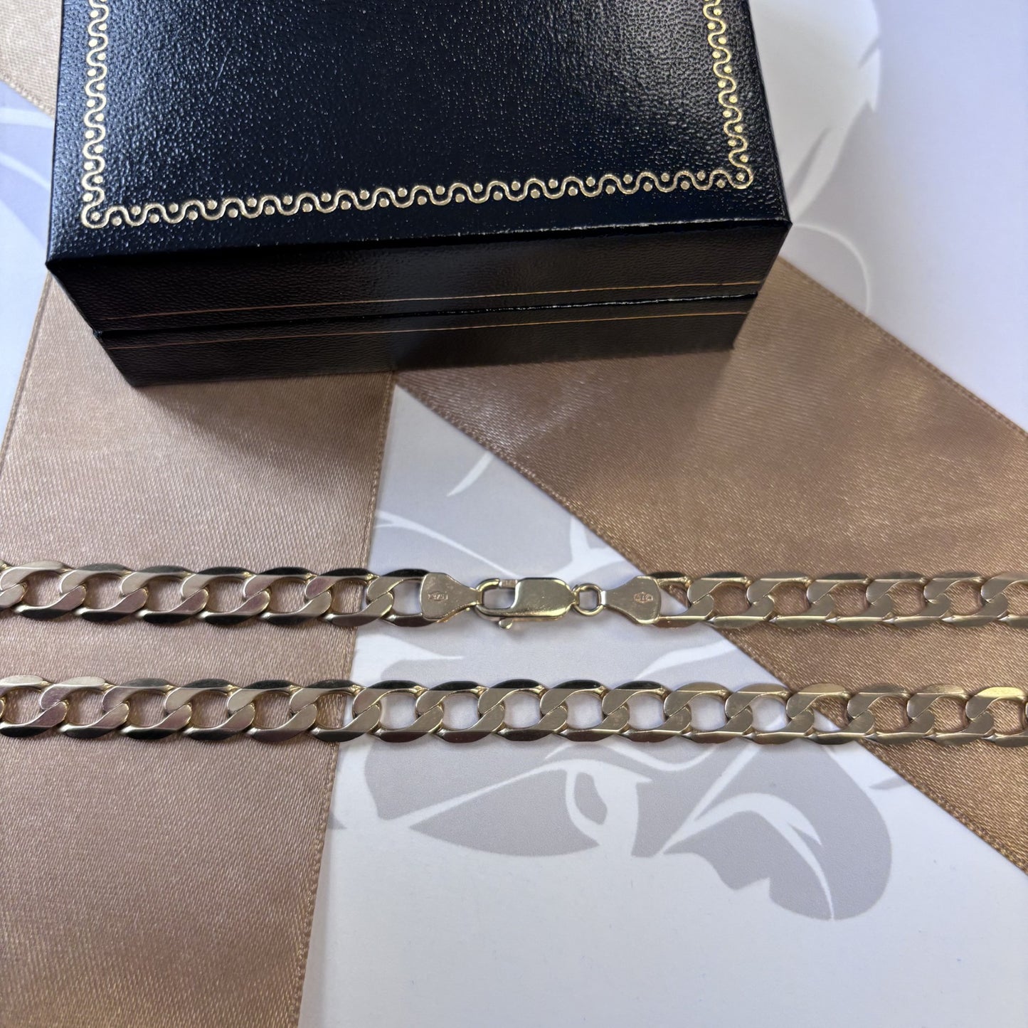 9ct Gold Curb Chain Solid Gold – 20 Inch