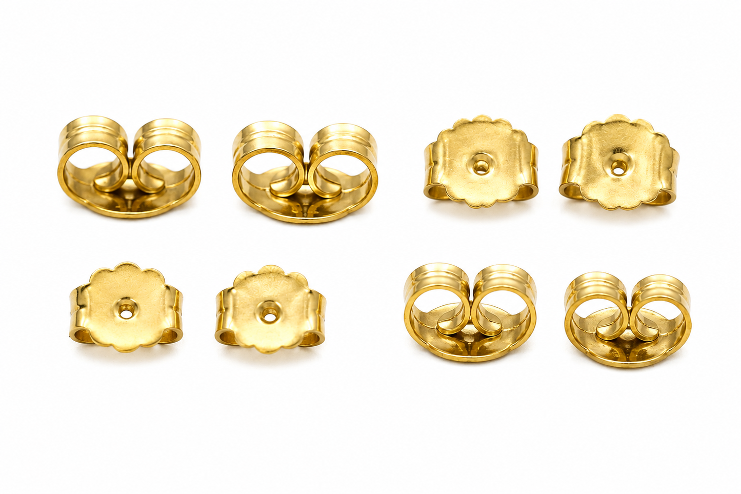 9ct Gold Butterfly Earring Backs Earring Scrolls