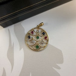 9ct Multi Stone Pendant