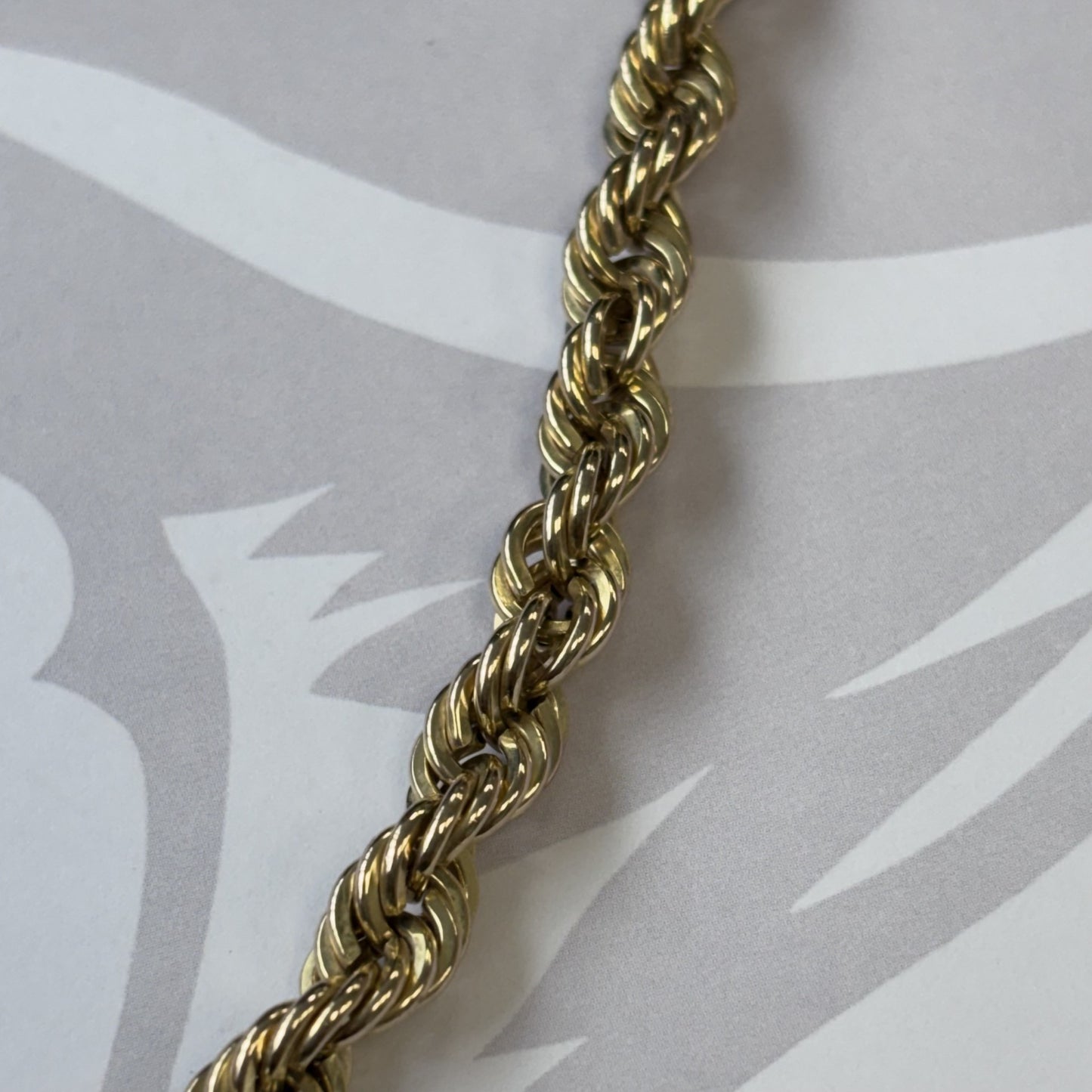 9ct Gold Rope Chain – 22 Inch