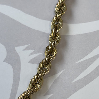 9ct Gold Rope Chain – 22 Inch