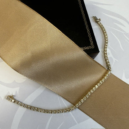 14ct Gold Tennis Bracelet 2.00ct Natural Diamond