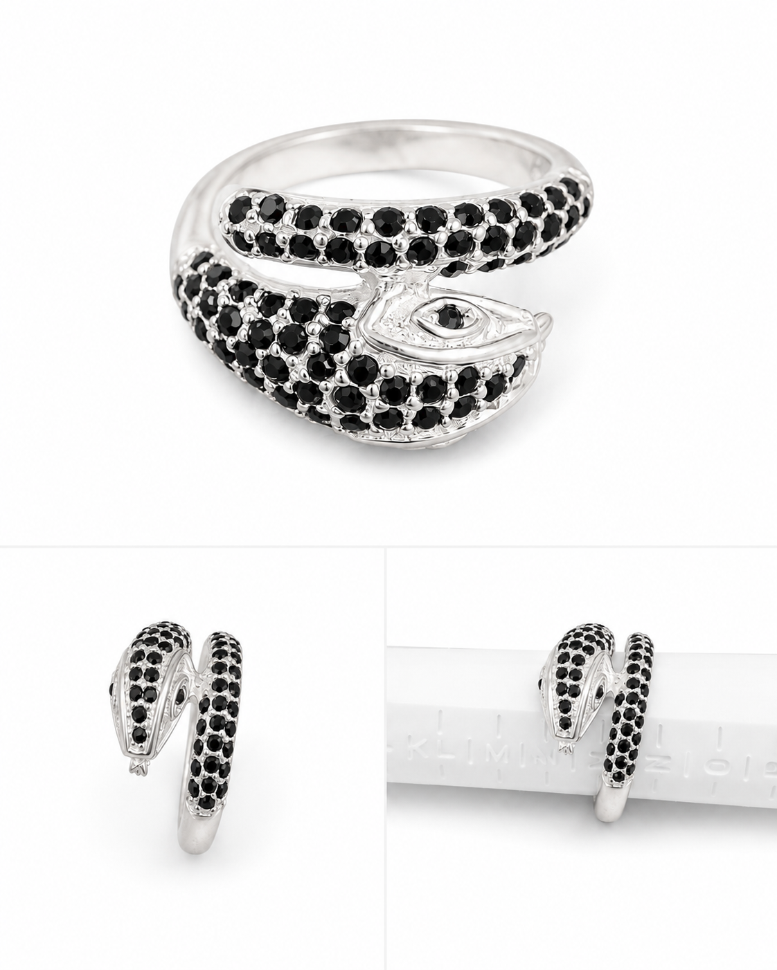 Sterling Silver Snake Ring - Size M