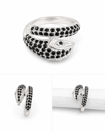 Sterling Silver Snake Ring - Size M