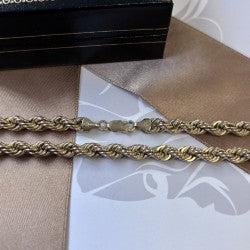 9ct Gold Rope Chain – 22 Inch