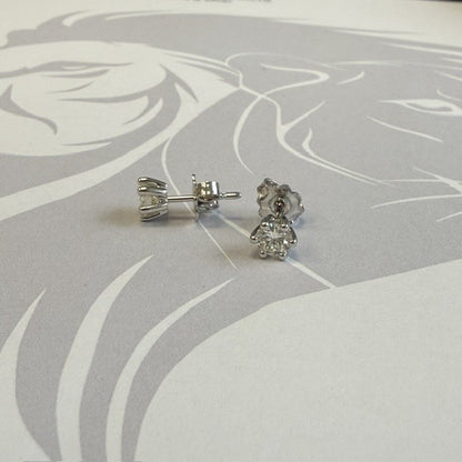 18ct Diamond Stud Earrings 18ct White Gold - Natural Diamond 1.00ct