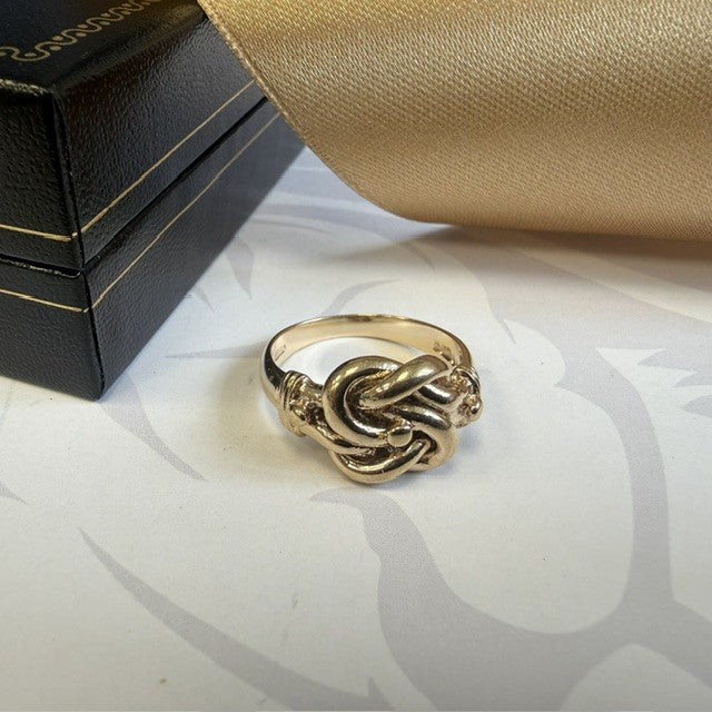 9ct Yellow Gold Knot Ring Solid Gold