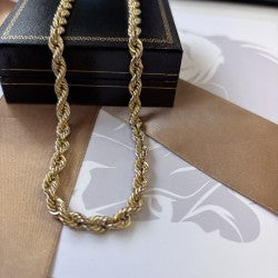9ct Gold Rope Chain – 22 Inch