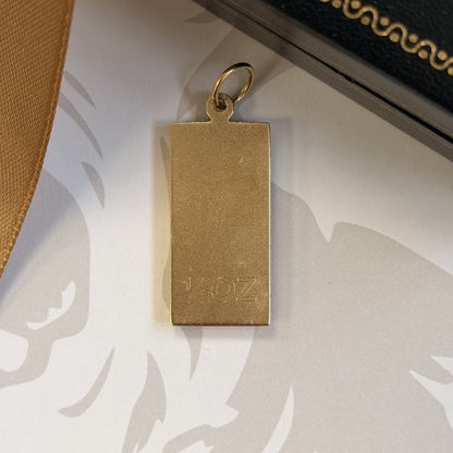 9ct Gold Half Oz Ingot Pendant