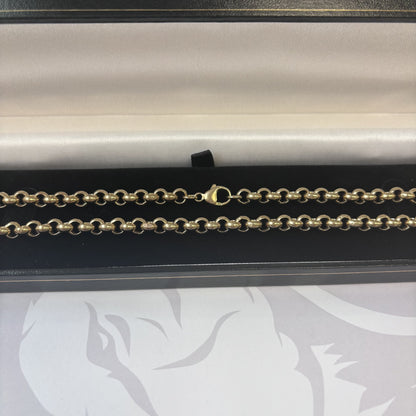 9ct Gold Belcher Chain – 20 Inch