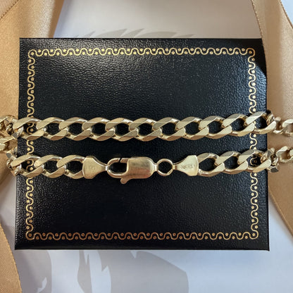 9ct Yellow Gold Curb Chain - 22 Inch