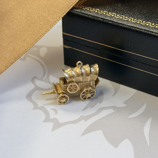 9ct Gold Traditional Wagon Pendant