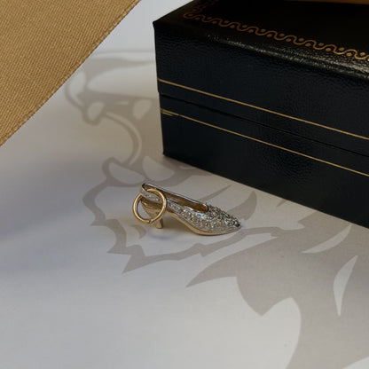 9ct Gold CZ High-Heeled Shoe Pendant