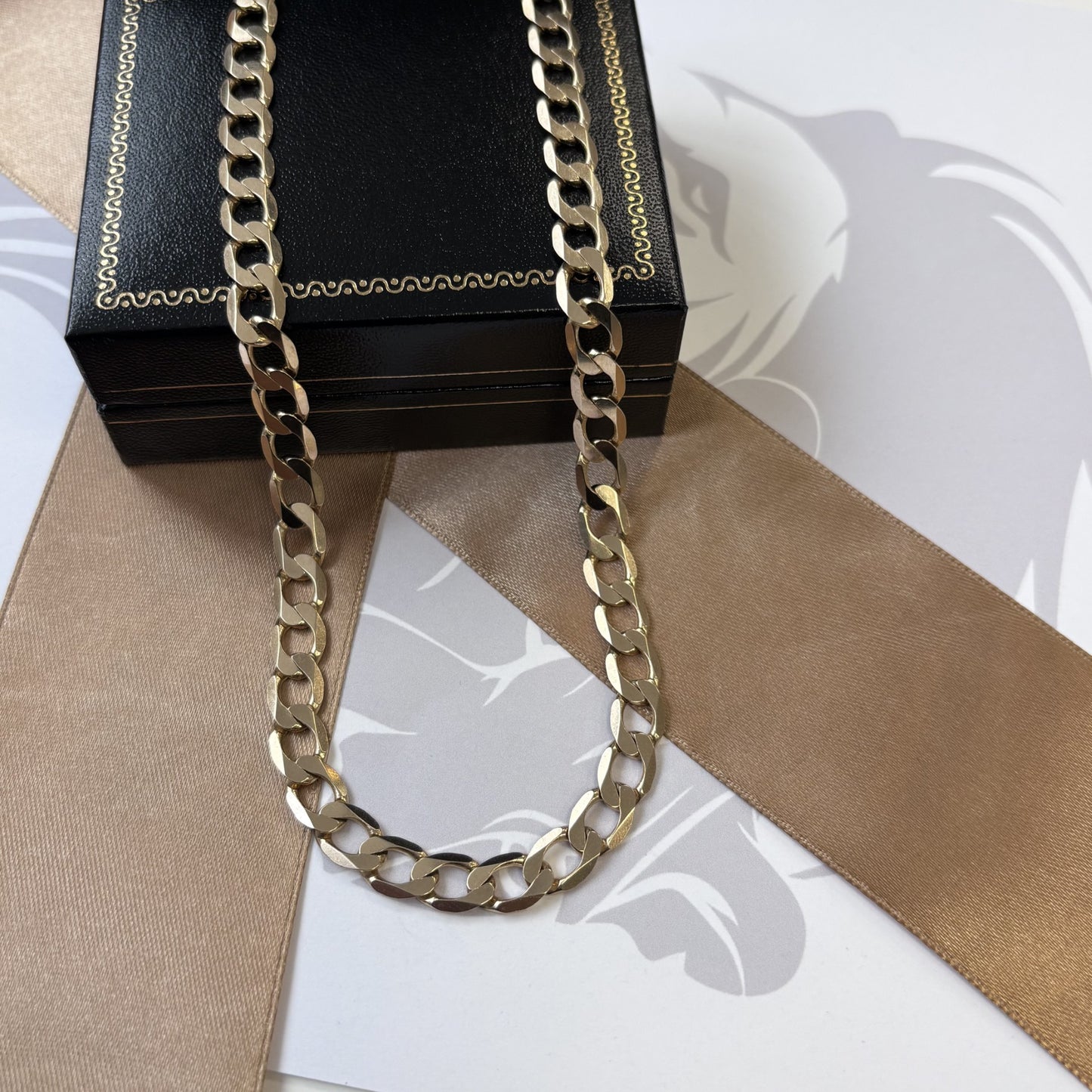 9ct Gold Curb Chain Solid Gold – 20 Inch