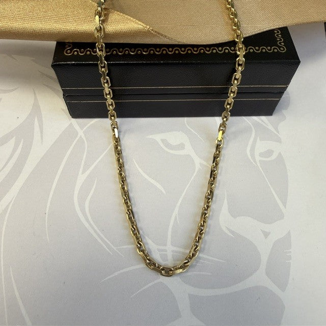 9ct Gold Belcher Chain Solid Gold - 18 Inch