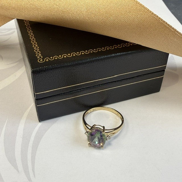 9ct Gold Mystic Topaz Dress Ring