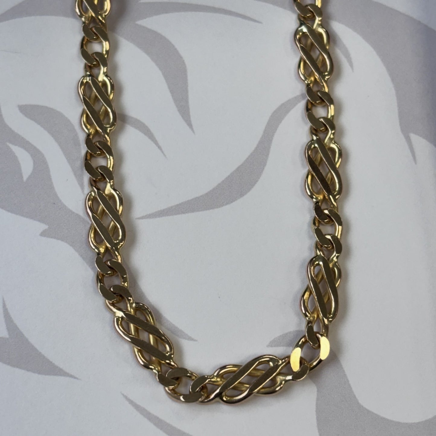 9ct Gold Celtic Link Solid Gold Chain – 24 Inch