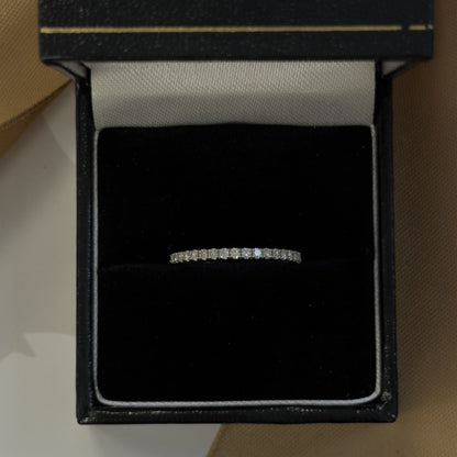 14ct White Gold Diamond Half Eternity Ring