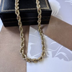 9ct Gold Rope Chain – 22 Inch