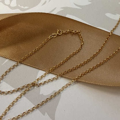 9ct Yellow Gold Fine Belcher Chain - 20 Inch