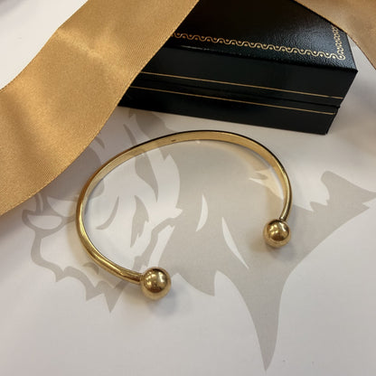9ct Yellow Gold Torque Bangle