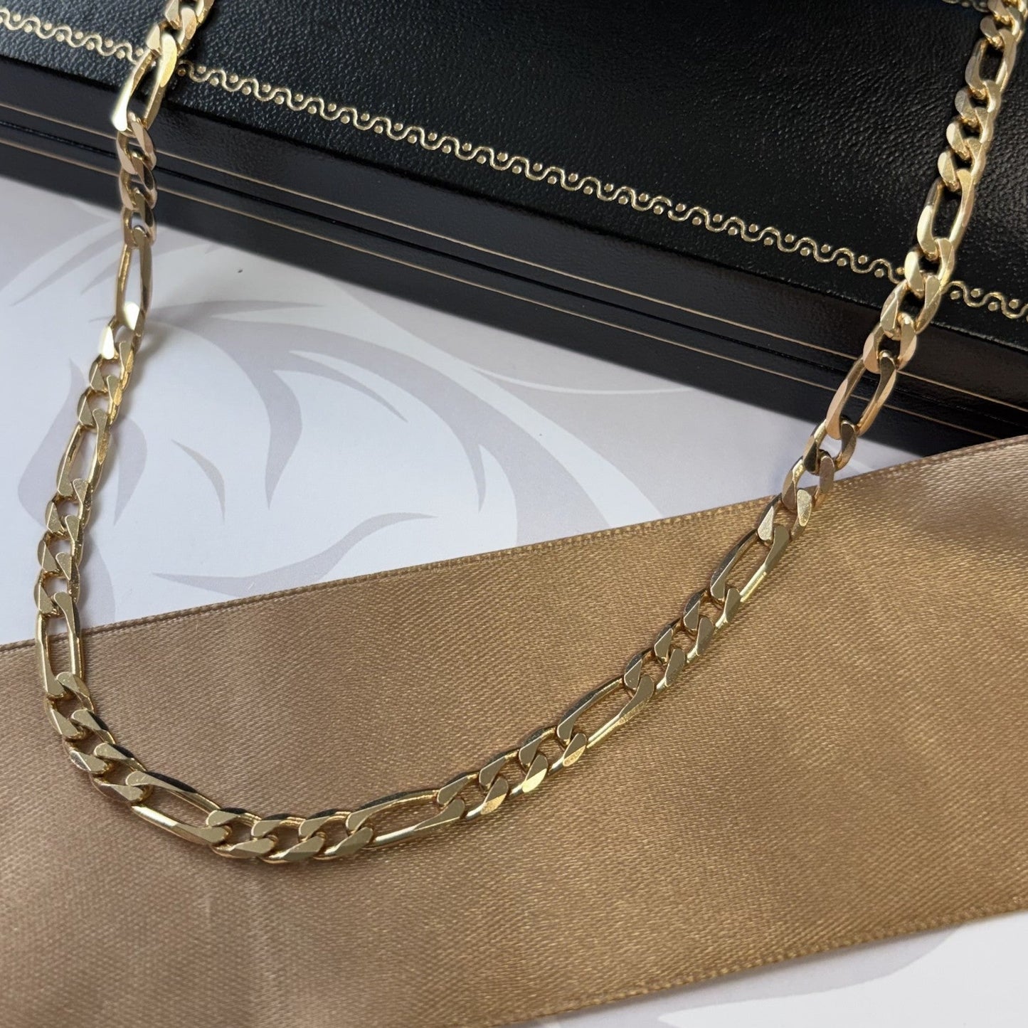9ct Gold Figaro Chain Solid Gold – 24 Inch