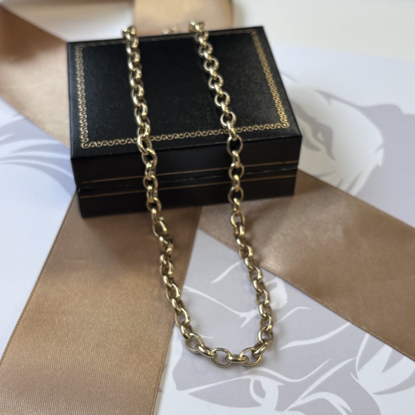 9ct Gold Belcher Chain – 20 Inch