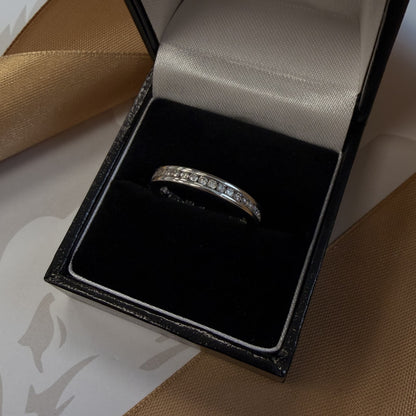 14ct White Gold Full Eternity Diamond Ring