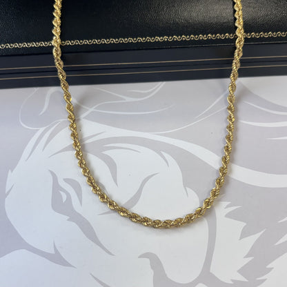 9ct Gold Rope Chain – 20 Inch