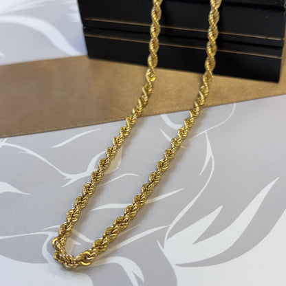 9ct Gold Rope Chain – 20 Inch
