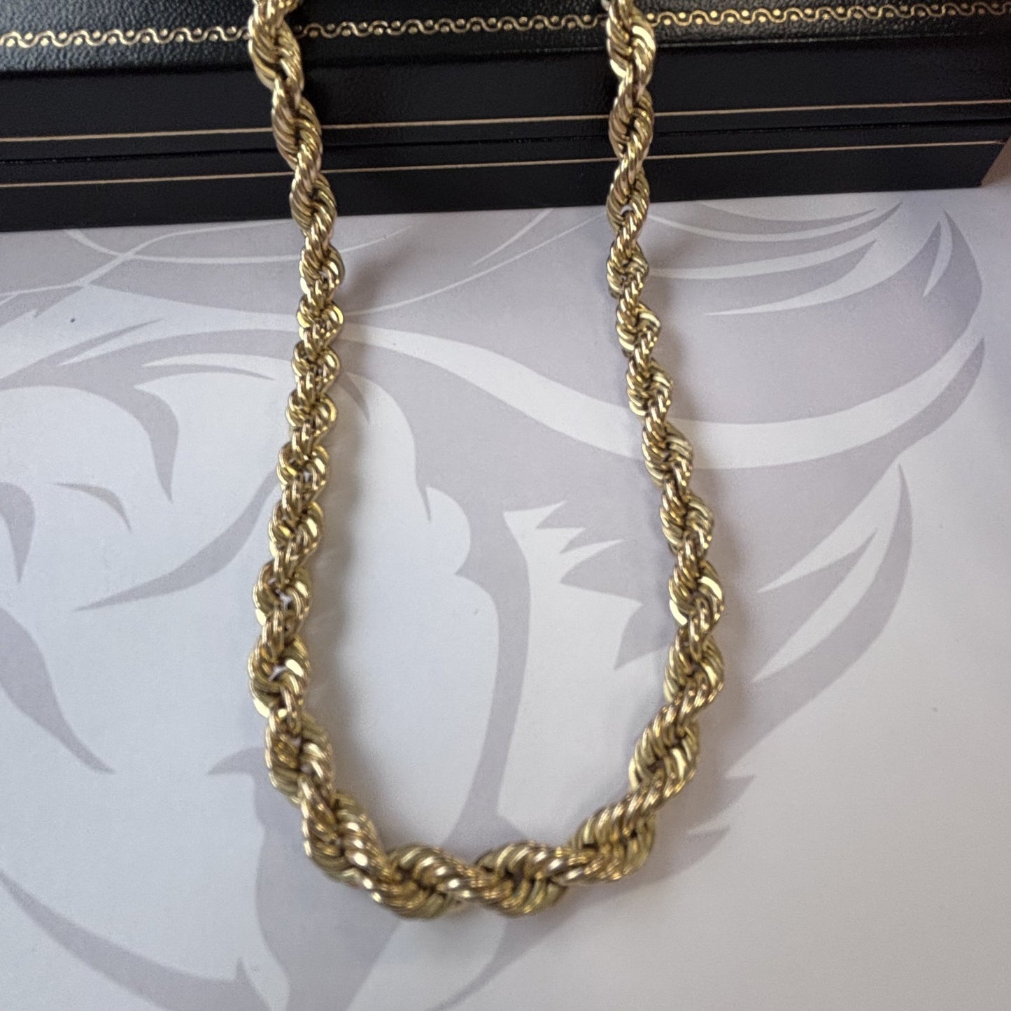 9ct Gold Rope Chain – 22 Inch