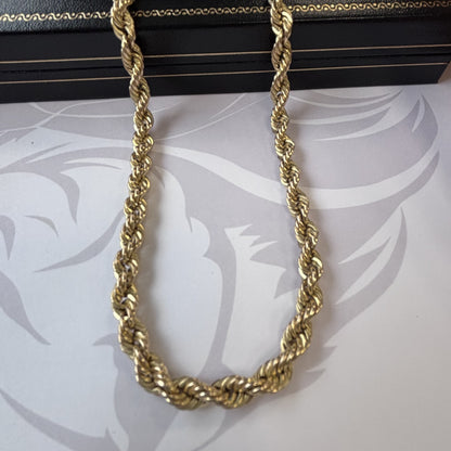 9ct Gold Rope Chain – 22 Inch