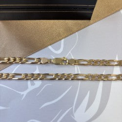 9ct Gold Figaro Chain Solid Gold – 24 Inch
