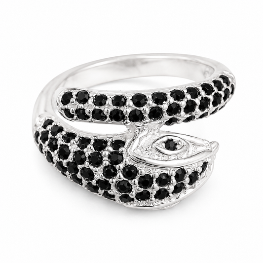 Sterling Silver Snake Ring - Size M