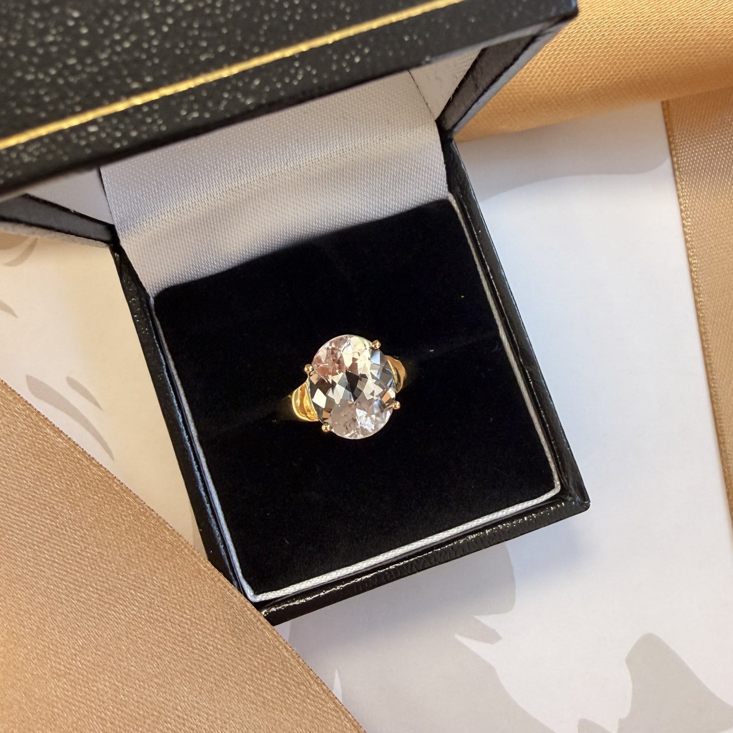 9ct Yellow Gold Cubic Zirconia Solitaire Ring