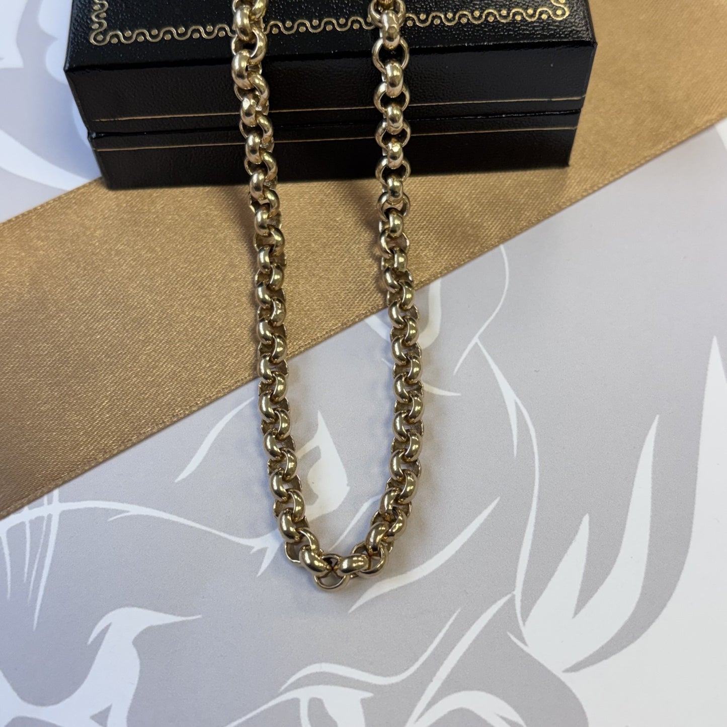 9ct Gold Belcher Chain – 20 Inch