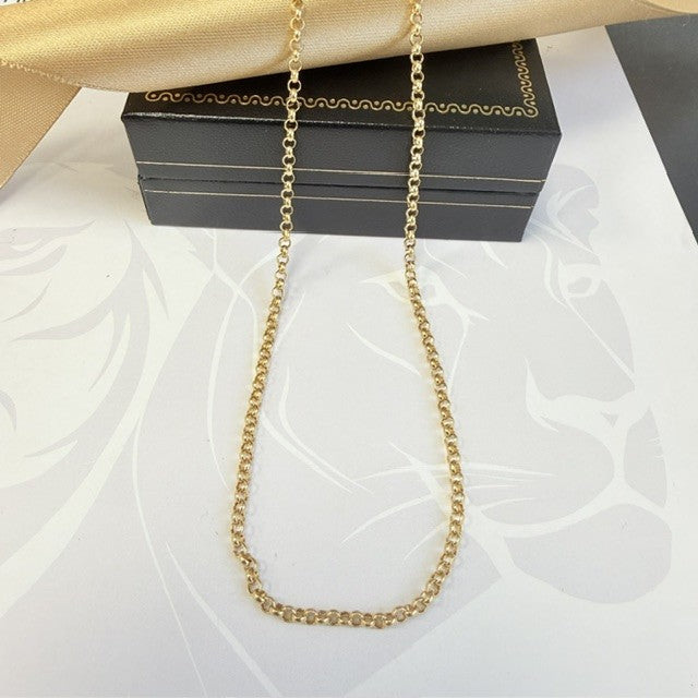 9ct Gold Extra Long Belcher Chain - 24 Inch