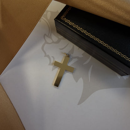 9ct Gold Plain Cross Pendant