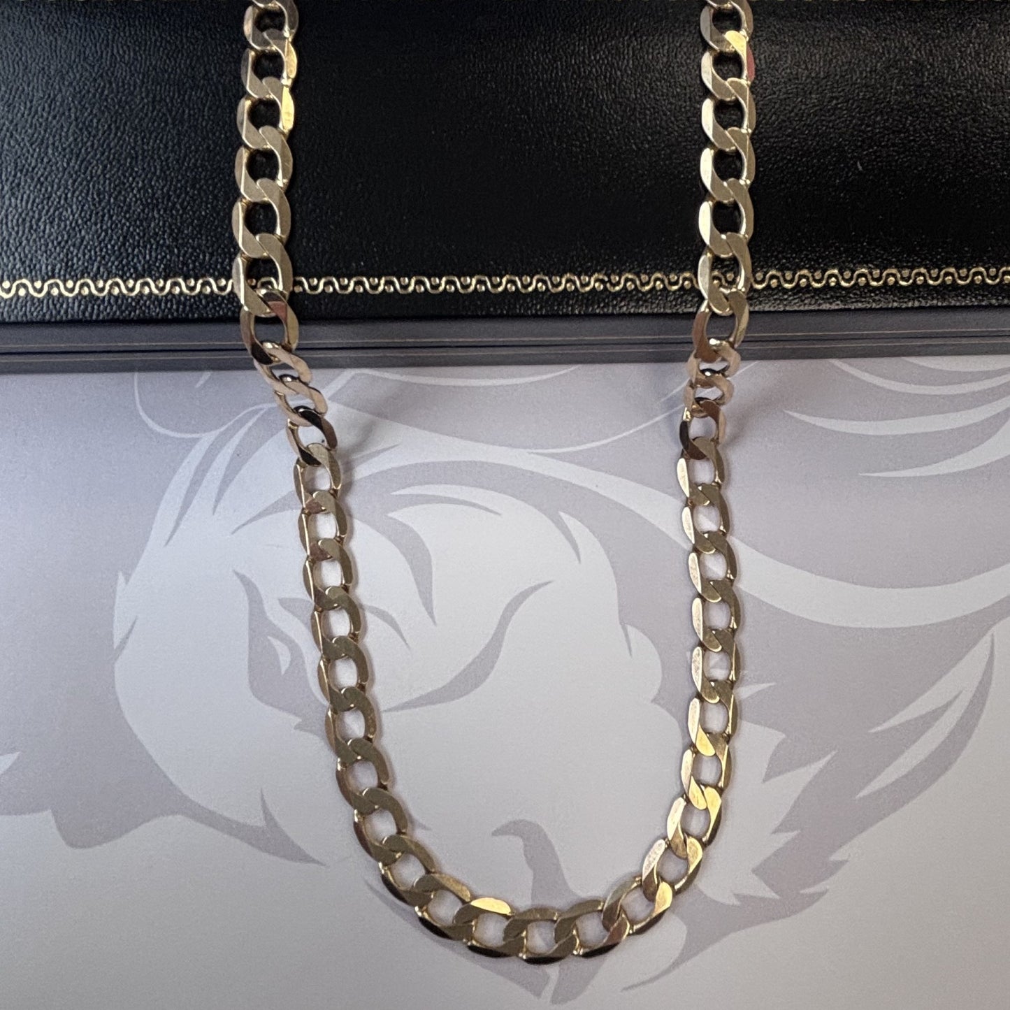 9ct Gold Curb Chain Solid Gold – 20 Inch