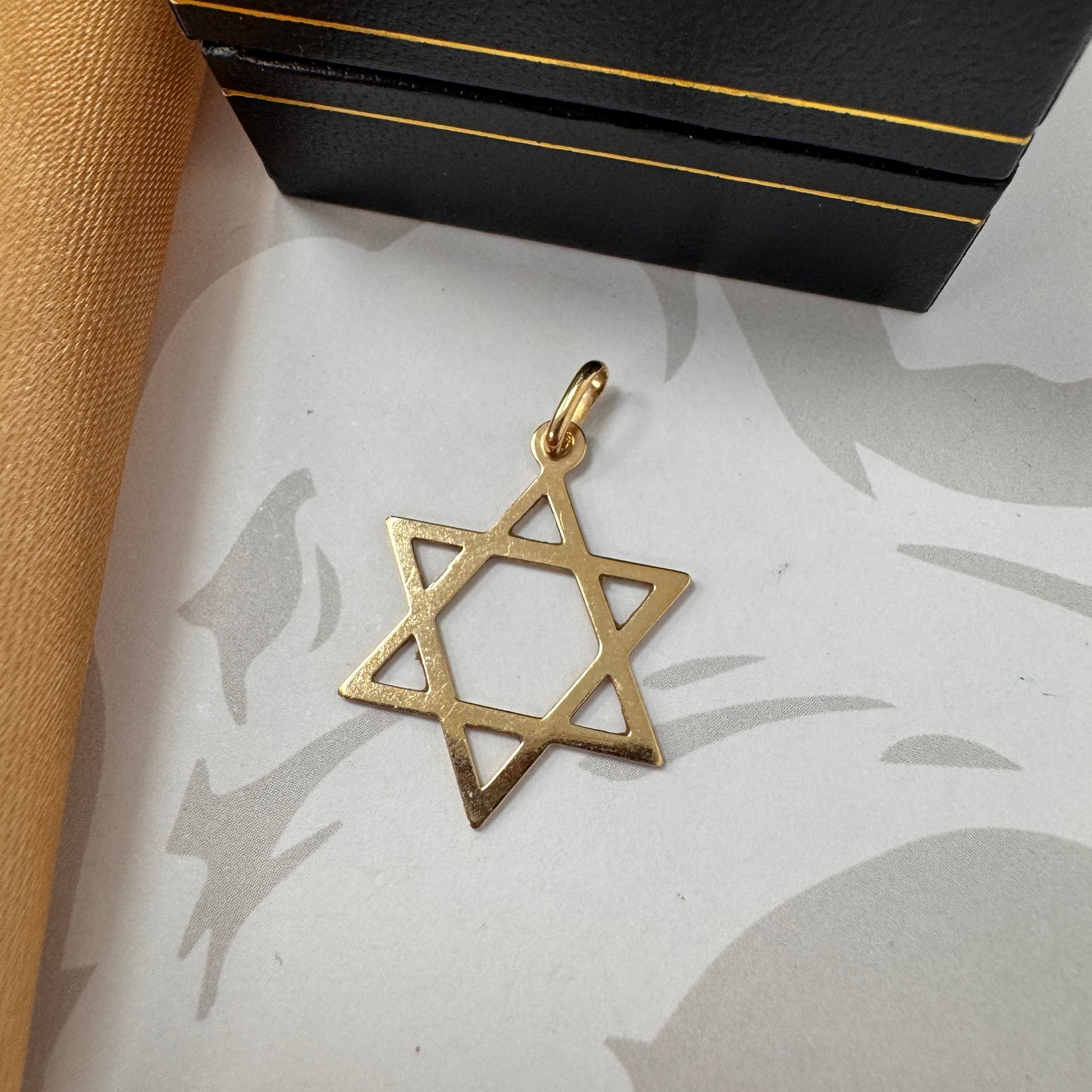 9ct Gold Star of David Pendant
