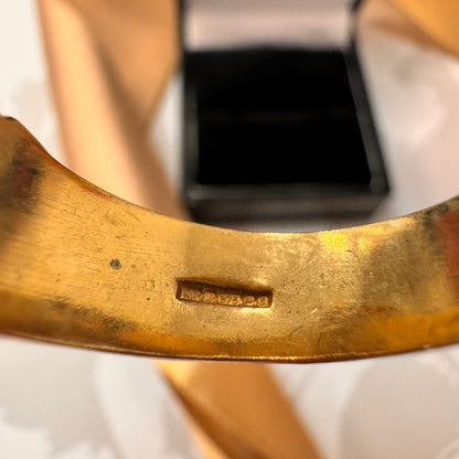 9ct Yellow Gold Vintage Buckle Ring