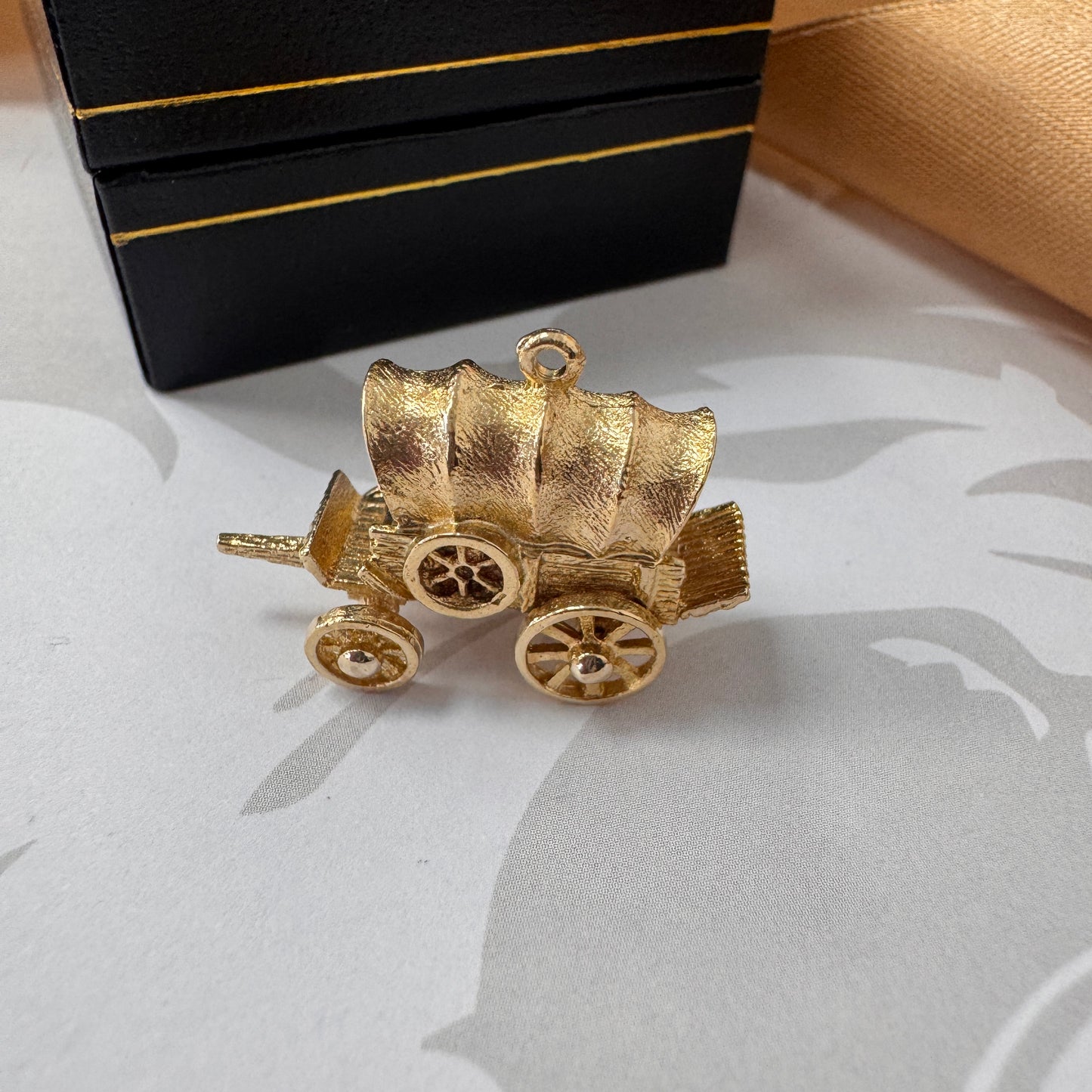 9ct Gold Covered Wagon Charm