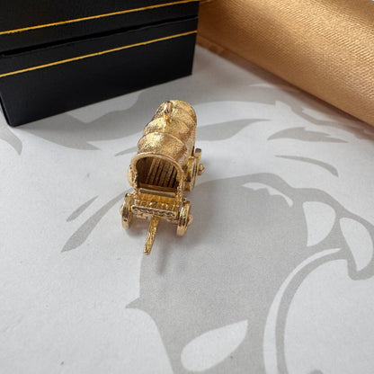 9ct Gold Covered Wagon Charm