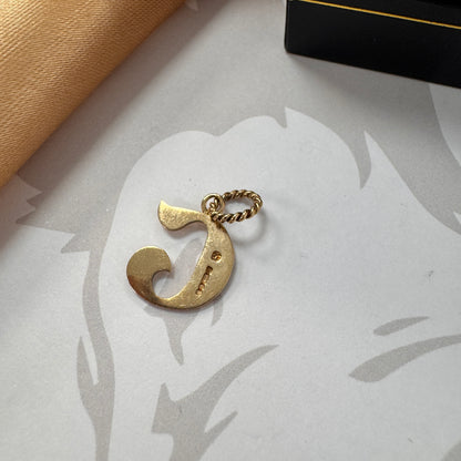 9ct Gold Letter G Initial Pendant